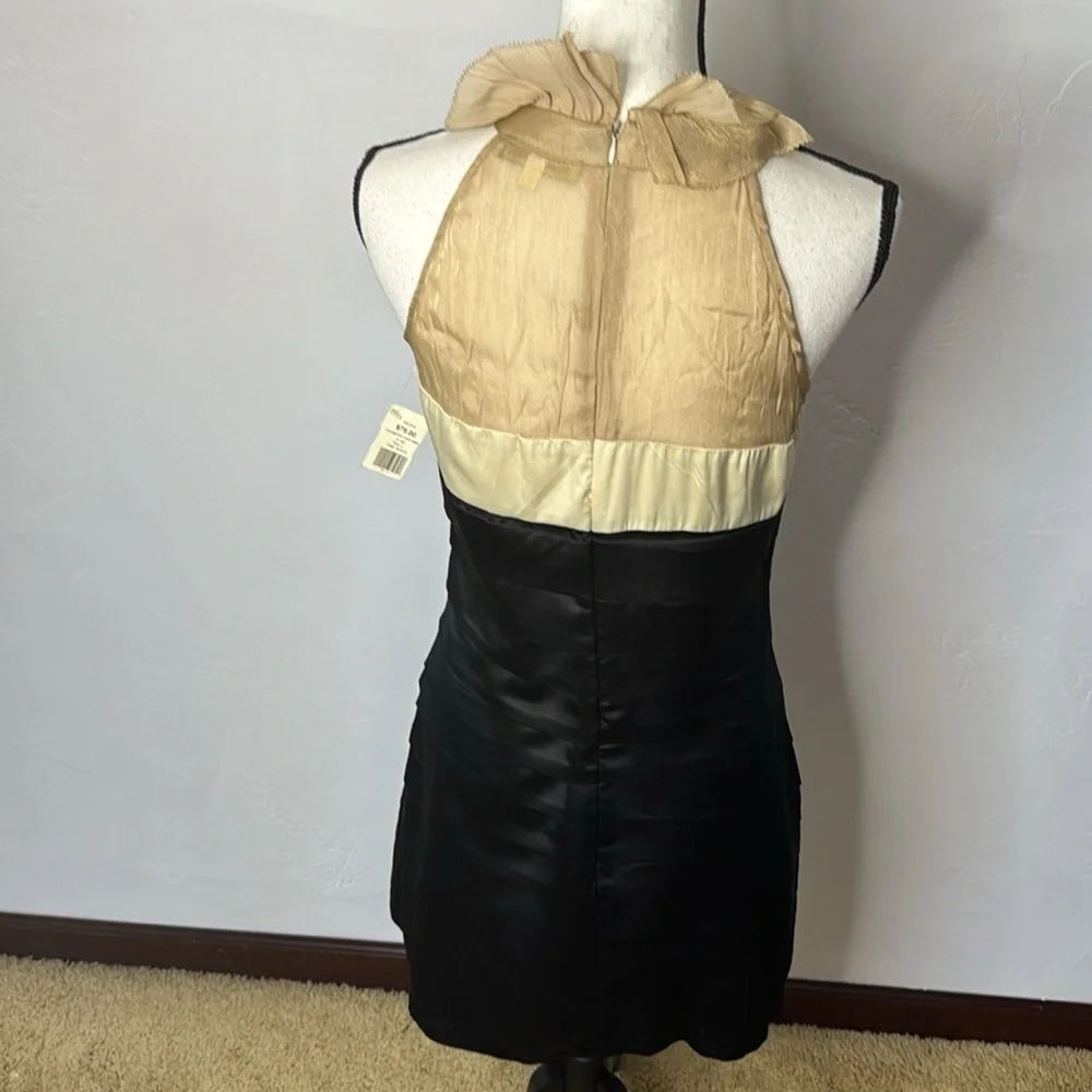 Akira Black Cream Tan Sleeveless Dress Size  L